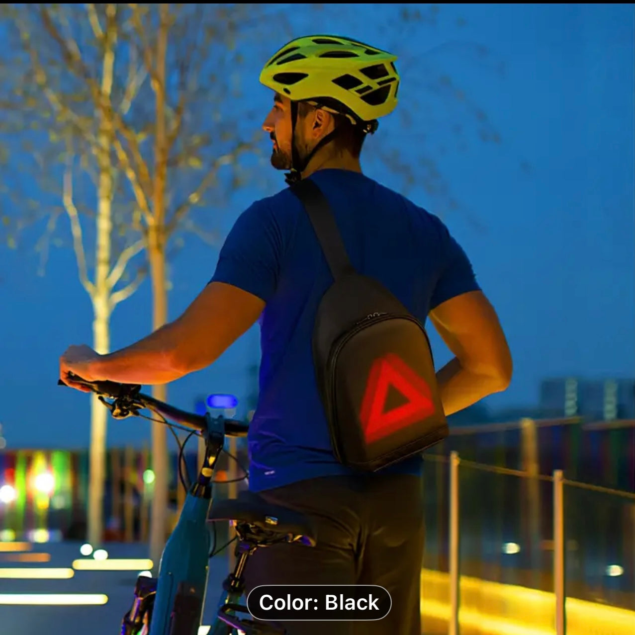 City Series Sling Bag       LED Crossbody Bag, Full Color Screen and Programmable DIY, Outdoor Advertising Travel Sling Backpack