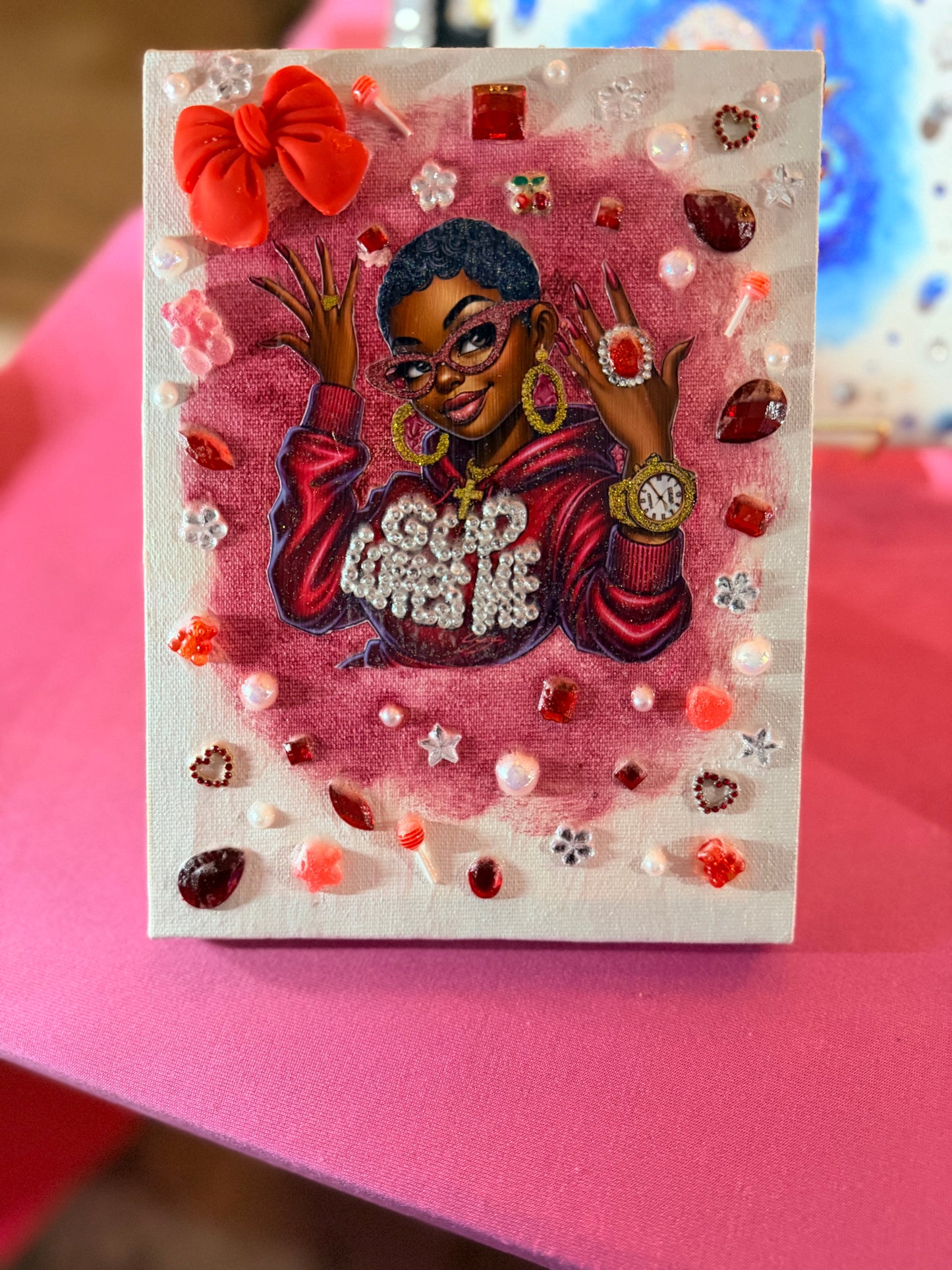 “God Loves Me Baddie” Canvas