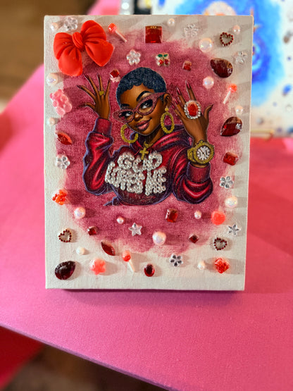 “God Loves Me Baddie” Canvas