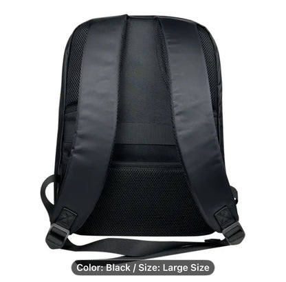 Black LED City Series Backpack – Large 17” DIY Smart Pixel Display, USB Charging Laptop Bag